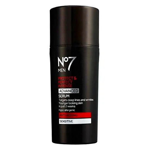 Anti-Ageing Boots No7 Men Protect & Perfect Intense Advanced Serum Anti-AGEING Sensitive 30ml-Targets Deep Lines and Wrinkles. for Younger Looking Skin in JUST 2 Weeks