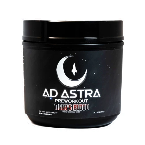 Ad Astra Preworkout Potent Focus Blend - Tiger's Blood Flavor - Organic Red Beet Root Powder Base Pre Workout - L-Citrulline, Beta Alanine, L-Tyrosine, L-Theanine, Betaine Anhydrous