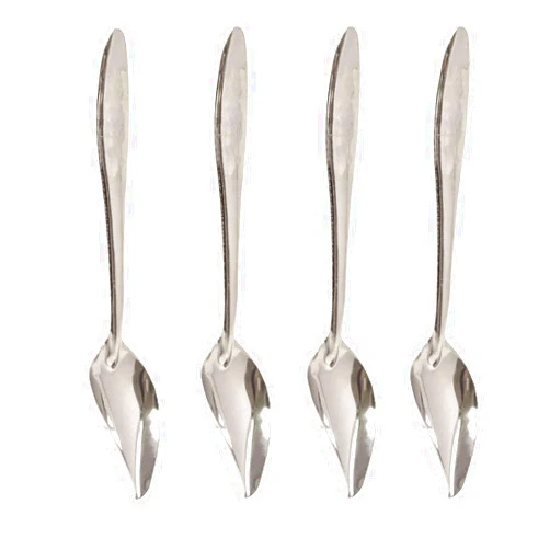 Honbay 4PCS Stainless Steel Bird Feeder Spoons Parrot Feeding Scoops Hand Feeding Spoons for Parrot