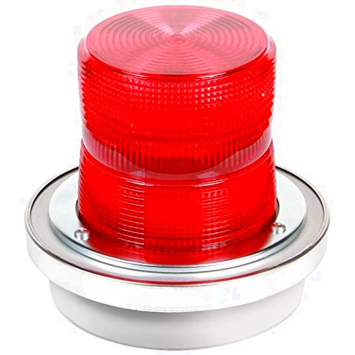 Edwards-Signaling Warning Light, 40W Halogen, Red, 65 FPM