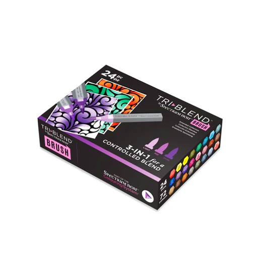 Crafter's Companion SN-Triblend Brush-Extended Collection-24pc Set, Multicoloured