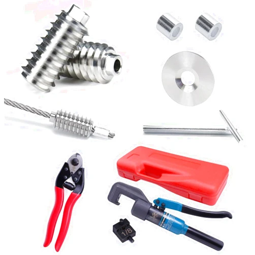 Muzata 45KN Upgraded Custom Hydraulic Hand Crimper Tool CK12 Bundle with 20Pack 1/8