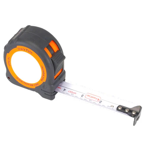 FastCap ProCarpenter Standard Story Pole Measuring Tape - Ideal for Professionals and Home Improvement - with Lever Action Belt Clip and Dual Locking System - 16' - 98030