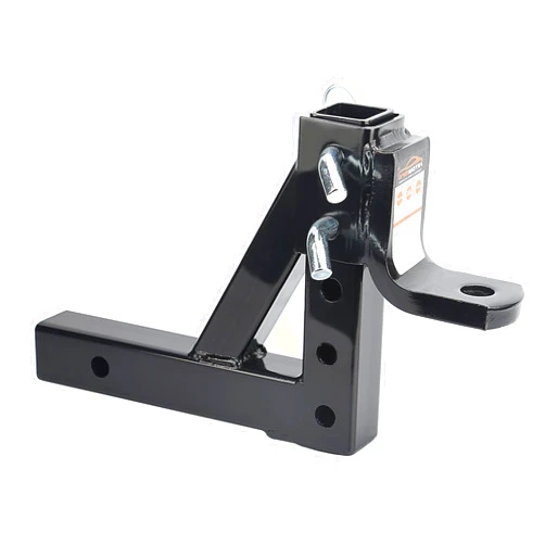 HITOWMFG Class III/IV 8-Position Adjustable Trailer Receiver Ball Mount with 2 Sets Pin&Clips for (GTW 6,000 lbs)