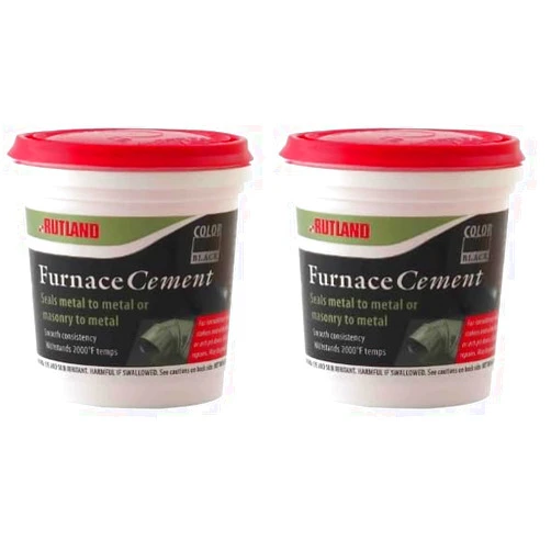 Rutland Products Black, 8 fl oz Furnace Cement (Pack of 2)