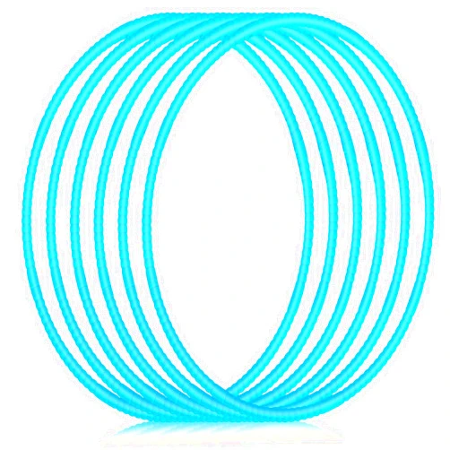 Shappy 6 Pcs Exercise Hoop Detachable Adjustable Plastic Toy Playground Toys Colored Hoop Circles for Teens Games Gymnastics Dog Agility Equipment Party Decor