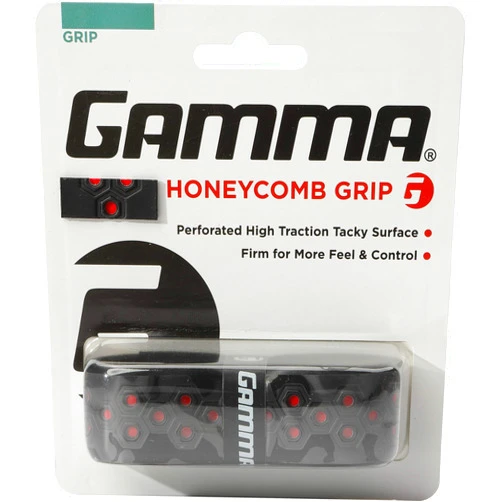 Gamma Sports, Tennis Honeycomb Replacement Grip, Firm Feel, Moisture Wicking Surface, Durable, Mulitple Colors, Racket, Racquet Grip, High Traction Surface, Versatile