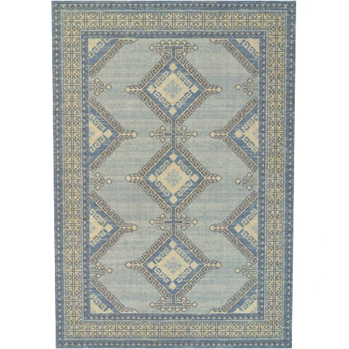 Momeni Anatolia Wool and Nylon Area Rug, Blue, 2' X 3'