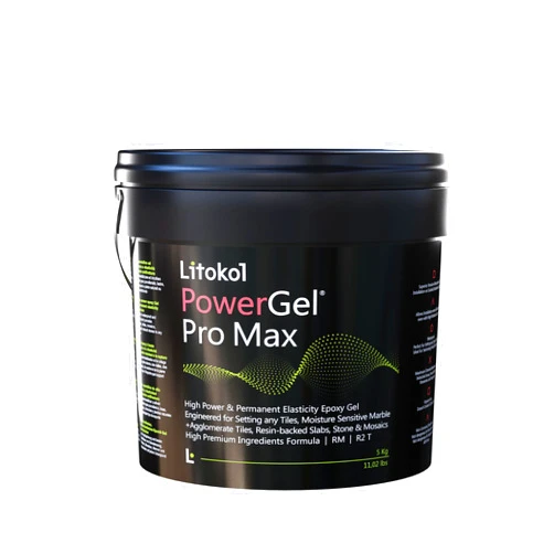 The Tile Doctor Litokol PowerGel Pro Max Tile Adhesive & Waterproofing, 11 lb, White, for Tile & Stone (Formerly Litoelastic EVO)
