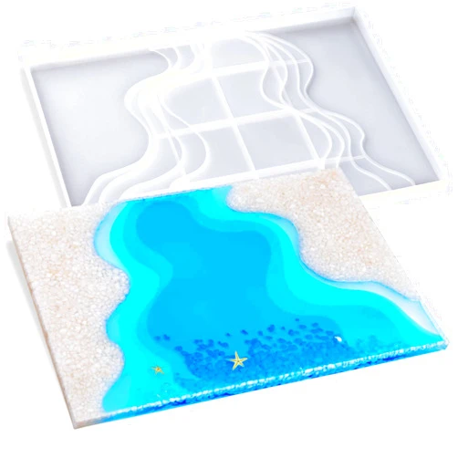 NiArt Epoxy Resin Silicone Mold Large 14.6