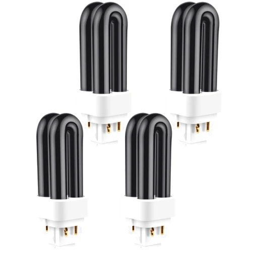 PACETAP 4 Pack 41050 7W Replacement Bulbs for Dynatrap DT1050 DT1100 DT1250, 1/2 Acre Replacement Bulb U Shape Replacement Bulbs Light for DynaTrap