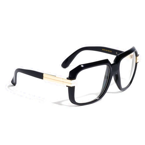 Dweebzilla Gazelle Emcee Oversized Square Sunglasses w/Clear Lenses