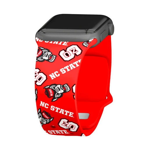 Affinity Bands North Carolina State Wolfpack HD Watch Band Compatible with Apple Watch