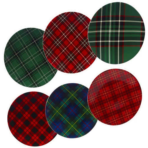 Certified International 22925SET6 Christmas Plaid 10.75