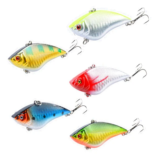 TCMBY VIB Lures Fishing Lures with Tackle Box, Fishing Lures for Saltwater and Freshwater, Lifelike Swimbait for Bass Trout Crappie Walleye, Fishing Gifts for Men, Fishing Gear