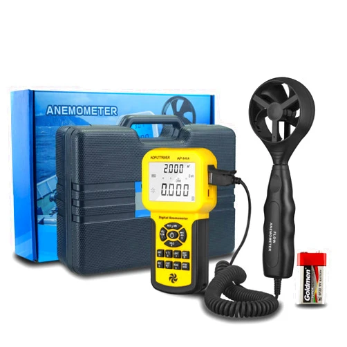 AOPUTTRIVER HVAC Anemometer Handheld CFM Pro HVAC Anemometer AP-846A Wind Speed Meter with Backlight Max/Min/Avg Functions for Measuring Wind Speed Air Velocity HVAC Air Flow Meter