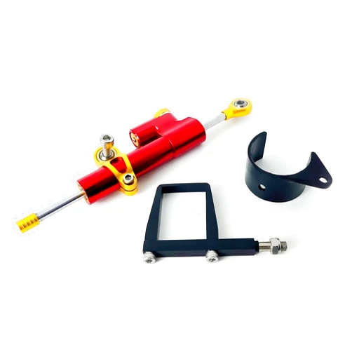 YZCJTGER Motorcycle Stabilizer S5 S8S S10S Dragon Slayer TEEWING S10 Steering Damper Refuse Death Wobble Handlebar Swing Scooter(Red)