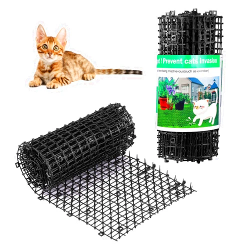 Aurnoet Cat Scat Mat with Spikes 13FT Cat Deterrent Mats Plastic Scat Mat for Dogs and Cats Spike Deterrent