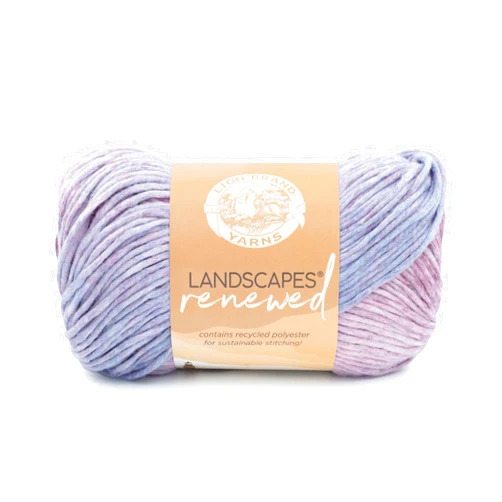 Lion Brand Yarn Landscapes Renewed, Recycled Multicolor Yarn for Knitting, Dreamcatcher, 1 Pack