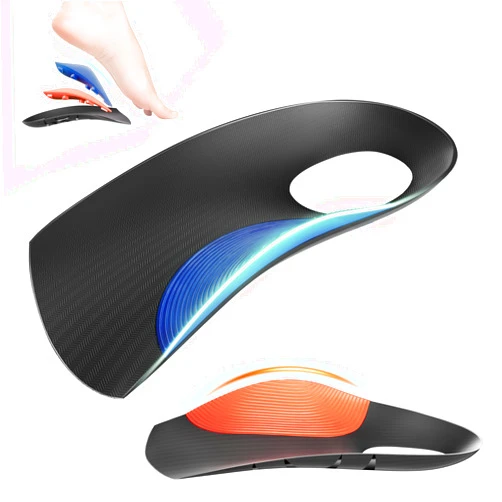 Gviipk 3/4 Removable High Arch Support Shoe Inserts, Orthopedic Insoles for Plantar Fasciitis Relief, Standing All Day Pain Relief, Knee Pain, Over-Pronation, Shoe Insoles for Men & Women - XL(Men's10-12.5)
