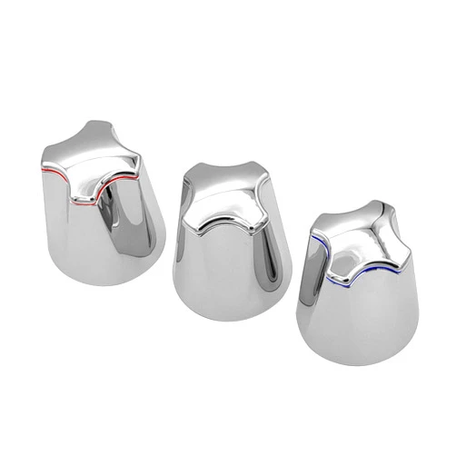 Avalon Plumbing Supply Tub and Shower 3 Piece Replacement for Price Pfister Modern Style Verve Repair Kit Handles, 12 Spline Broach, Set of Hot, Cold and Diverter, Polished Chrome