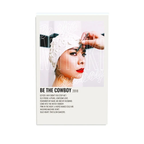 isoson Mitski Album Canvas Poster Wall 12x18 inch (30x45CM) Uframed Wall Decoration Gift Room aesthetic poster