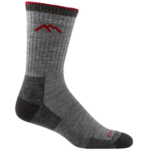 DARN TOUGH (STYLE #1466) Men's Merino Wool Hiker Micro Crew Cushion Socks Charcoal Medium