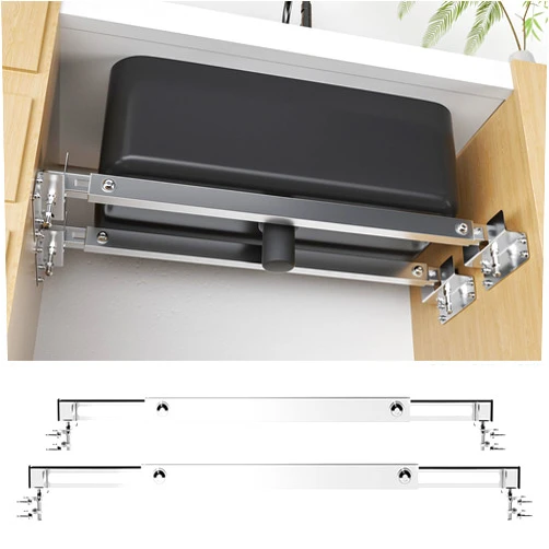 Lunacme Undermount Sink Supports Brackets,Adjustable Stainless Steel Undermount Sink Supports Installation Kit 27.6-39.4in for Heavy Duty Kitchen Sinks, 900 lb Load-Bearing Undermount Sink Brackets