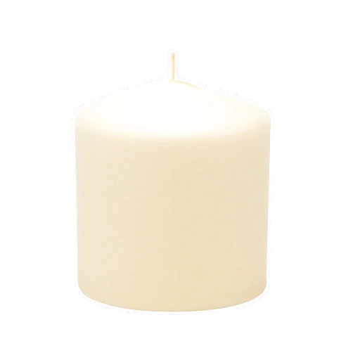 Stonebriar 6 Pack Tall 3 x 3 Inch 18 Hour Long Burning Unscented Ivory Wax Pillar Candles