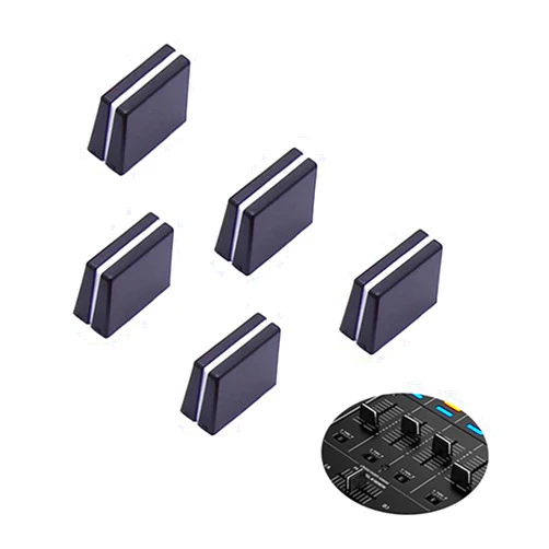 WXYINSPAS 5pcs Fader Cap Fader Knobs Slider for DJ Mixer Console Pioneer DJM 350 400 500 700 750 800 850 900NEXUS 900SRT 900NXS2 2000 2000nexus (Black Hat)