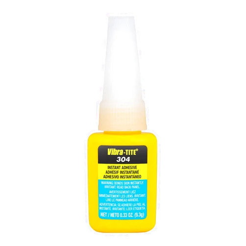 Vibra-Tite 304 - Instant Adhesive, Clear Color, for Plastics, Elastomers, & Rubber
