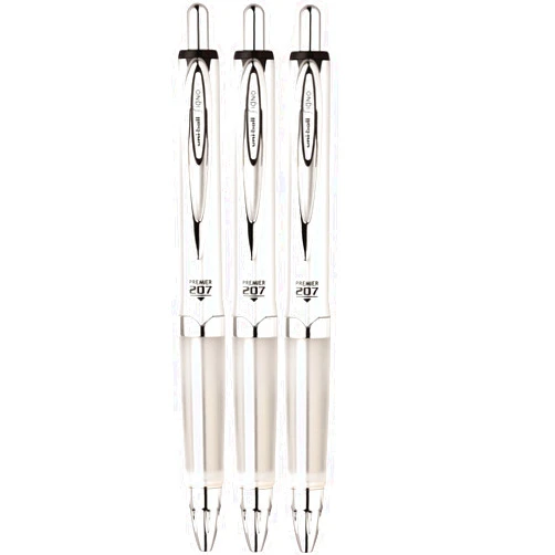Uni-Ball SAN61392 - Uni-ball Signo 207 Premier Roller Ball Retractable Gel Pen; 3 Total