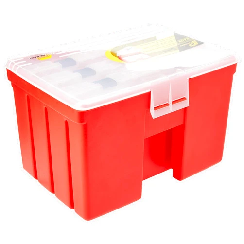 Plano Molding 932001 Portable Stow Away Rack Organizer with Cover, Red