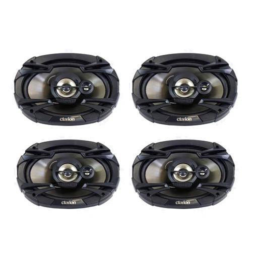 Clarion (4) SE6935R 220 Watt 6x9 Coaxial 3-Way Car Audio Speakers