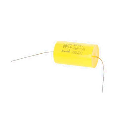 Fielect Film Capacitor 5.6uF 250V DC MET Round Axial Lead Type Polypropylene Capacitors for Audio Divider Yellow