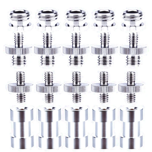 Sunmns 1/4 Inch and 3/8 Inch Converter Threaded Screws Adapter Mount Set for Camera/Tripod/Monopod/Ballhead, 21 Pieces