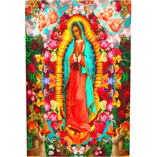 Bnil Wooden Jigsaw Puzzles 500 Pieces for Adults Guadalupe Virgin Mary Puzzle Game 500 Piece Jigsaw Puzzles Artwork Gifts for Intellective Educational Game Gift