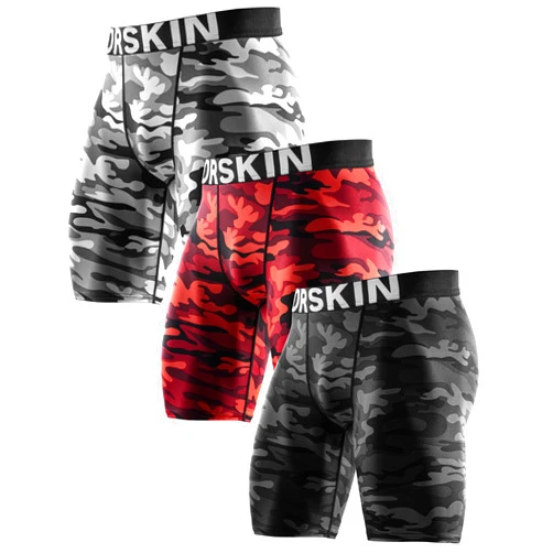DRSKIN Men's 3, 2 or 1 Pack Compression Shorts Pants Tights Baselayer Sports Running Athletic Active Underwear Workout