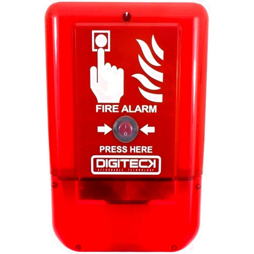 DIGITECK Plug&Play Site Alert Battery Operated Interlinkable Fire Alarm System LED Strobe Siren Horn Sound Weatherproof Outdoor Indoor