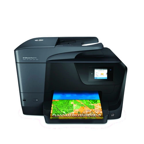 HP OfficeJet Pro 8710 Wireless All-in-One Photo Printer with Mobile Printing, Instant Ink ready (M9L66A) (Renewed)