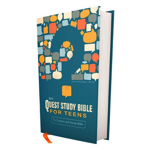 Zondervan,Christianity Today Intl. NIV, Quest Study Bible for Teens, Hardcover, Navy, Comfort Print: The Question and Answer Bible