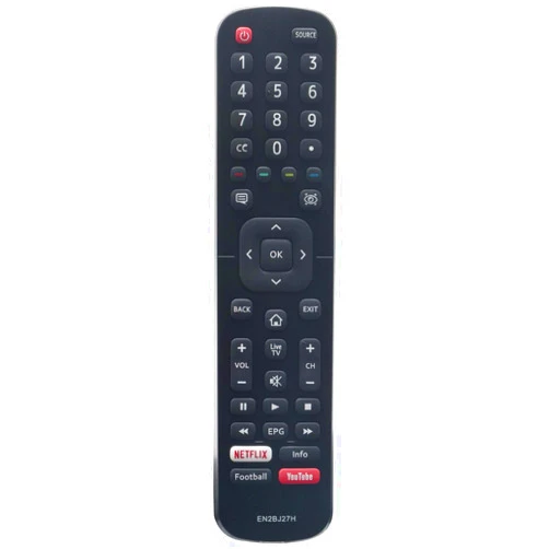 AIDITIYMI EN2BJ27H Replace Remote Control - AIDITIYMI en2bj27h Remote Control Replacement for Hisense EN2BJ27H Ultra HD HDR 4K Smart LED LCD HDTV TV with Netflix Info Football YouTube Shortcut Key