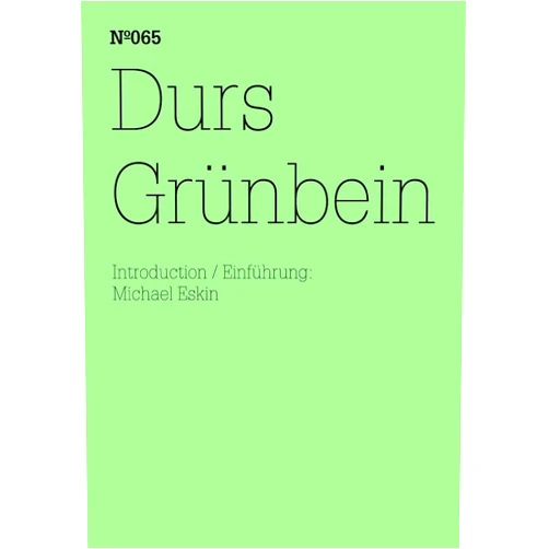 Durs Grünbein,Einführung von Michael Eskin,Michael Eskin Durs Grünbein: Aus der Traum (Kartei)(dOCUMENTA (13): 100 Notes - 100 Thoughts, 100 Notizen - 100 Gedanken # 065) (dOCUMENTA (13): 100 Notizen - 100 Gedanken 65) (German Edition)