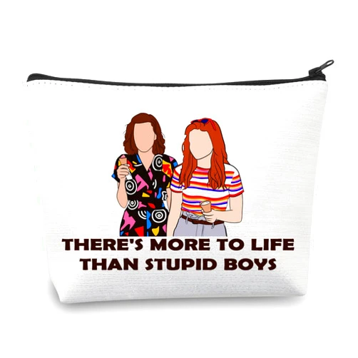 BDPWSS Stranger Merchandise Makeup Bag There's More To Life Than Stupid Boys Stranger Merchandise Gift Scary Movie Fan Gift (Stupid Boys)