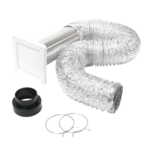 Homewerks Worldwide Homewerks HW481-UL181 Wall Vent Duct Kit for Exhaust Fan Made in USA, Aluminum