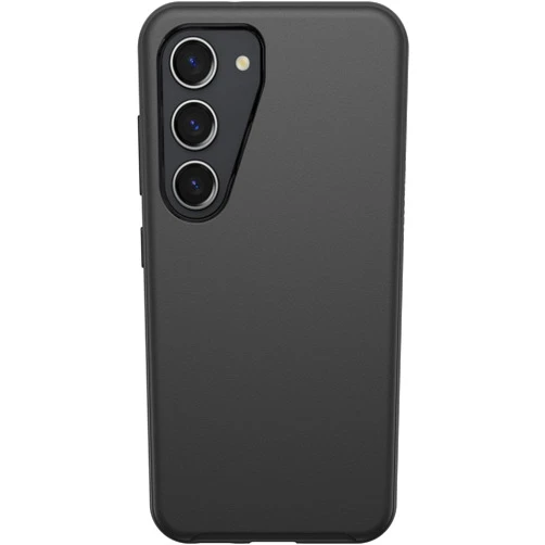 OtterBox Galaxy S23 Symmetry Series Case - Black, Ultra-Sleek, Wireless Charging Compatible, Raised Edges Protect Camera & Screen