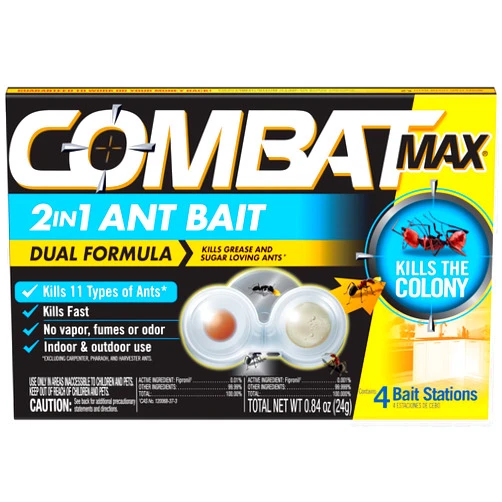 Combat Max 2 in 1 Ant Bait Station, 4 Count