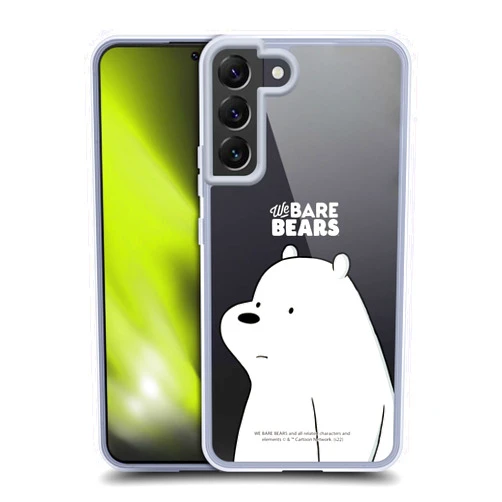 Head Case Designs Officially Licensed We Bare Bears Ice Bear Character Art Soft Gel Case Compatible with Samsung Galaxy S22+ 5G