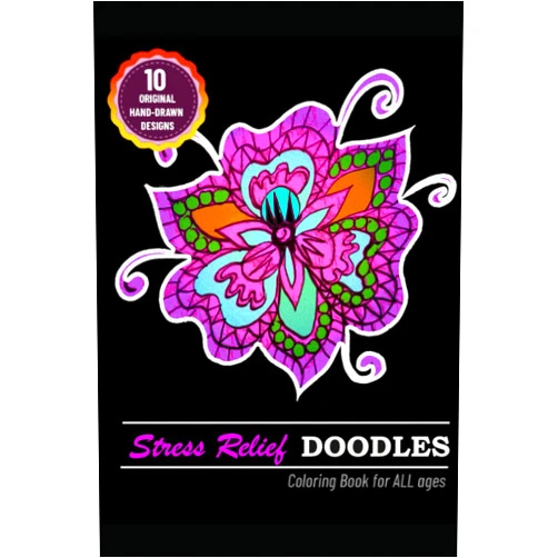 VCubed Designs Stress Relief Doodles: Coloring Book For All Ages