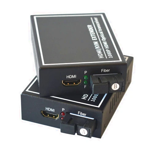 Primeda-telecom HDMI Extenders - HDMI Video/Audio Over Fiber Optic up 20Km,Transmitter and Receiver (Without KVM & Loop Out)